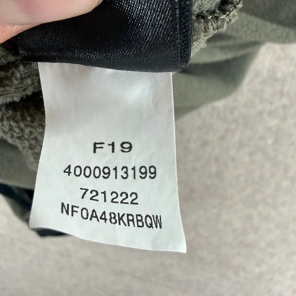 The North Face Fleece‎ Pullover XL Green Black Quarter Zip TKA 100 NF0A48KRBQW